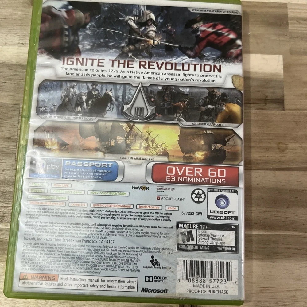 Assassin's Creed 3 GameStop Edition‎ (Microsoft Xbox 360)